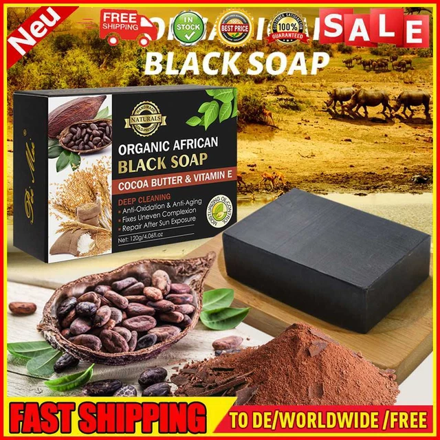 120 g jabón negro antibacteriano jabón de limpieza natural eliminar puntos negros cuidado de la piel