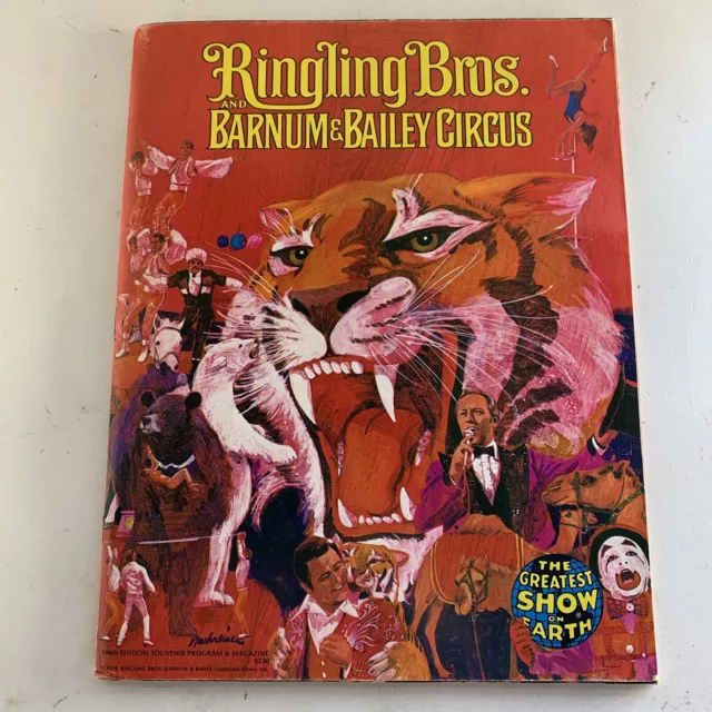 Ringling Bros and Barnum & Bailey Circus Program vintage 1974 104 th Edition