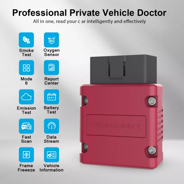 OBD2 Bluetooth Code Scanner Car Fault Code Diagnostic Tool For iPhone Android