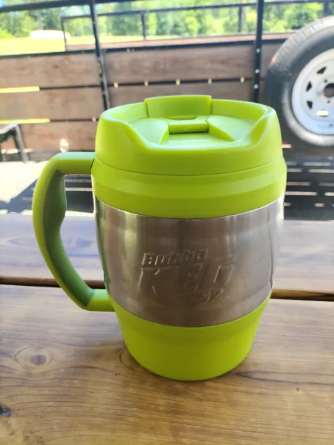 Bubba Keg 52 Ounce Insulated Green & Chrome Travel Mug Handle Hot or Cold