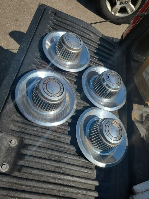 1968-1972 Camaro Corvette  Chevelle Nova Rally Wheel Center Caps Set 4 Good Cond