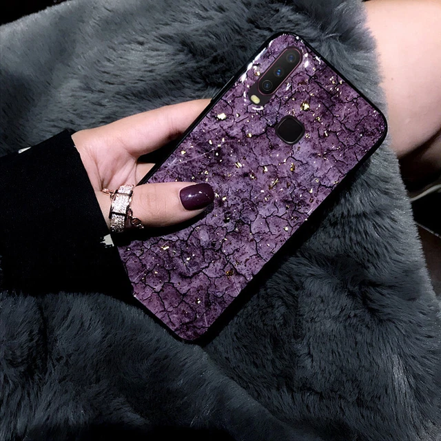 For VIVO Y33s Y55 Y20s Y11s Y52 5G Case Cover Luxury Bling Marble Soft Antishock