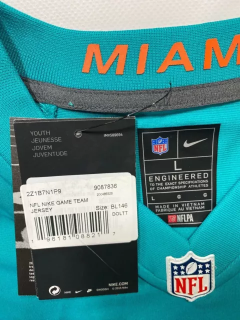 Miami Dolphins #1 Tua Tagovailoa Nike NFL Game Jersey - Youth Large 3