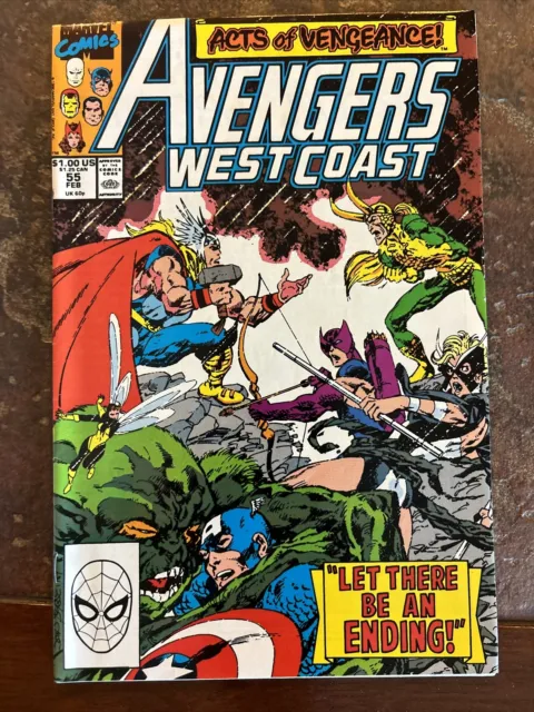 Avengers West Coast #55 (Marvel, February 1990) NM/M