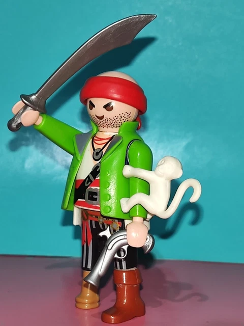 Figurine PLAYMOBIL Pirate Garçon Grumete (mousse) - Pièce Détachée Du Bateau/île, Référence 4139, Occasion