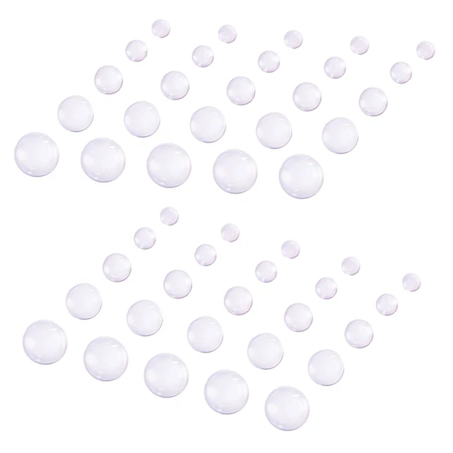 50 Stück Durchsichtige Glas Flatback Scrapbooking Kuppel Cabochons Für
