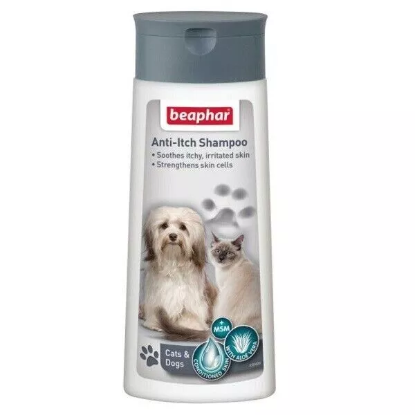 Beaphar Anti-Itch Shampoo Msm 250Ml - Dog & Cat Skin Itchy Insect Allergy