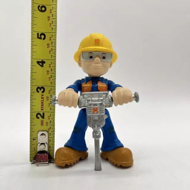 Fisher Price Bob The Builder Rock Splitting Playset Die-Cast Jack Hammer Loose 2