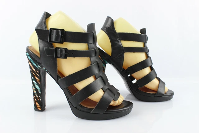 Sandales à talons 39 Prada Cuir et Polyester Blanc | Monogram Paris