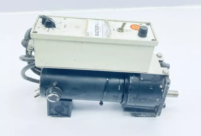 Dayton 4Z128 Permanent Magnet Dc Motor W/ Boston Gear Rp1 Ratiopax Motor Control