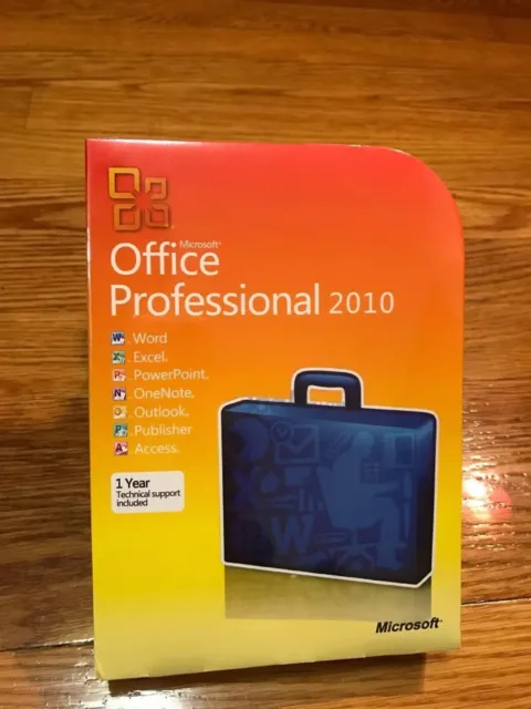 Microsoft Office Professional 2010 Retail FULL VERSION New 3/Computer