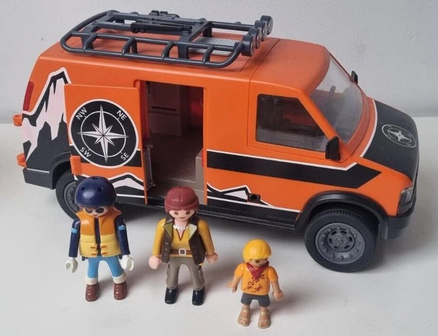 PLAYMOBIL 70660 ADVENTURE Van with figures Orange vehicle Rare