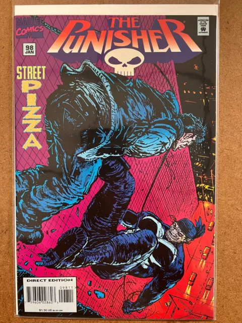 Punisher #98 (Vf/Nm) 1995 Marvel Comics - Low Print Run - Frank Teran Cvr