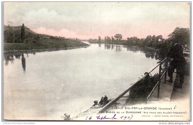 33 SAINTE FOY LA GRANDE - les bords de la dordogne aux allees coblentz