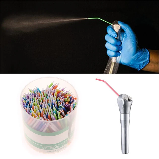 DENTAL 3WAY AIR Water Syringe Disposable Spray Tips Triple Nozzles