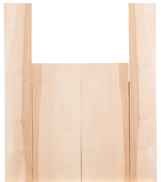 Tonewood barra de fresno acústica guitarra madera arcilla backs & laterales set 5235