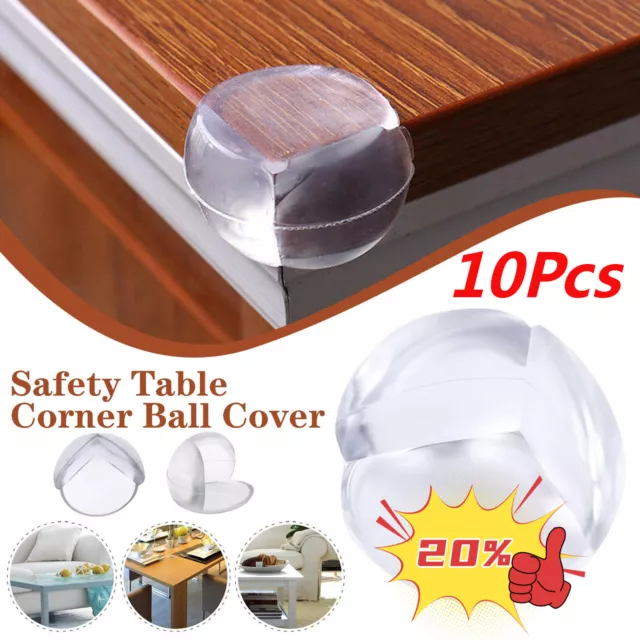 10x Protector de mesa de silicona borde de esquina cojines Cubierta de protección Seguridad para bebé.'