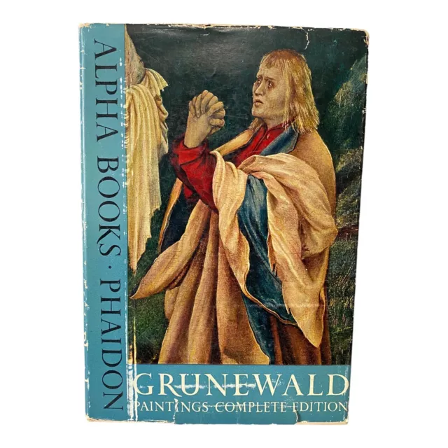 1958 Grünewald Art Book: Complete Paintings & Huysmans Essays HC Vintage Edition
