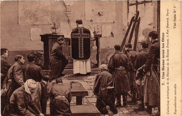 CPA Militaire, Une messe sous le Obus (278159)