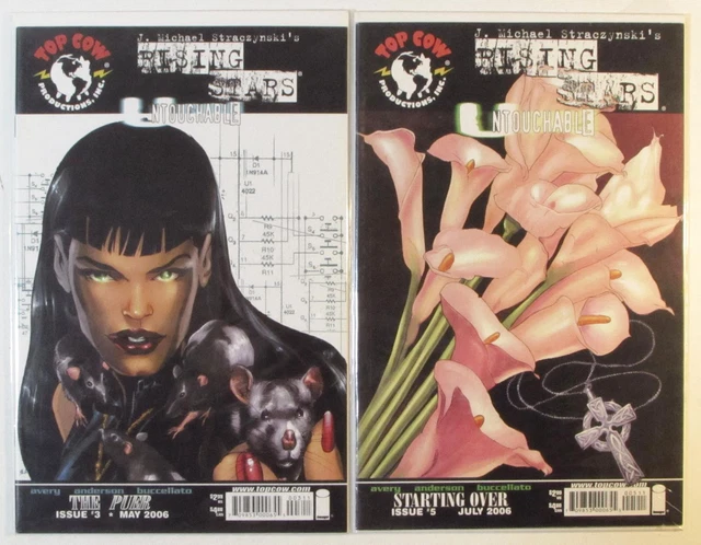 Rising Stars Untouchable Lot of 2 #3,5 Top Cow Productions (2006) Comic Books