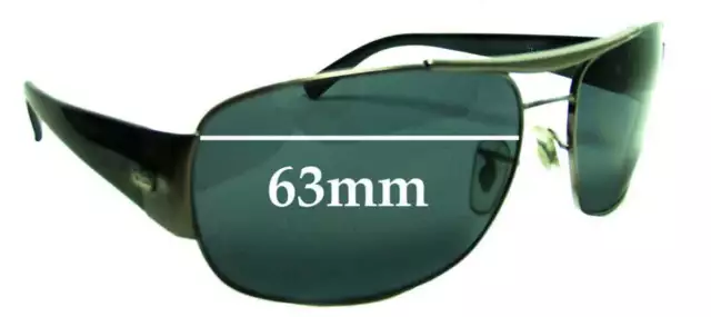 SFx Replacement Sunglass Lenses fits Ray Ban RB3357 - 63mm Wide