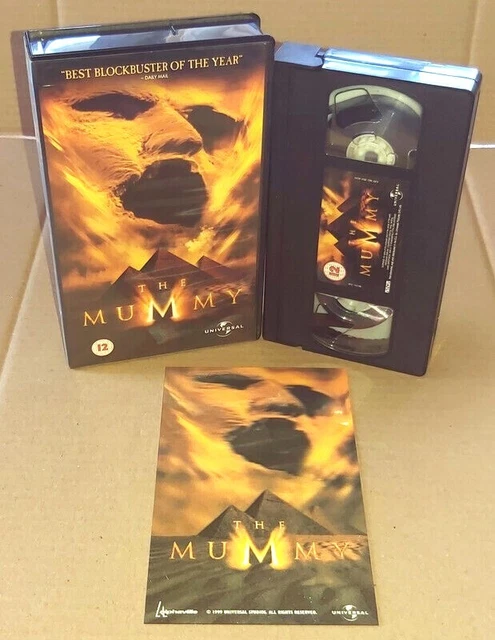 THE MUMMY : Universal 1999 UK VHS video with bonus 3D card, Rachel ...