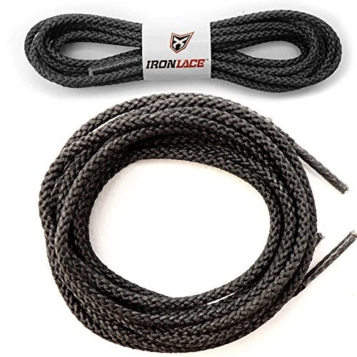 IRONLACE Unbreakable Round Bootlaces - Indestructible