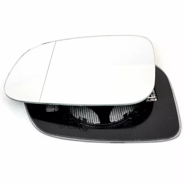 Passenger side Clip Heated Wide Angle wing mirror glass for Volvo V60 10-18