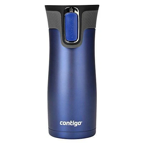 Contigo Autoseal West Loop Stainless Steel Travel Mug, 16 Oz, Deep Blue