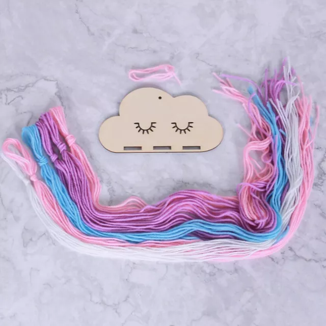 Jolie ceinture de rangement en épingle à cheveux en bois nuage pour fille pour