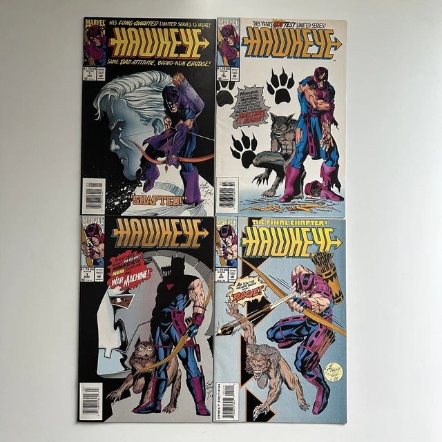 Marvel Comics Hawkeye # 1 2 3 4 Complete Set 1-4 Limited Series 1994