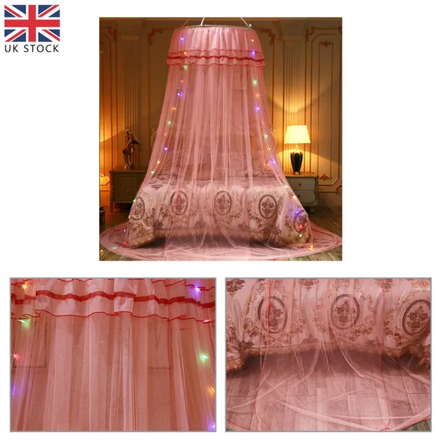 Kids Girls Bed Canopy Mosquito Net Bedcover Curtain Dome Tent Bedroom Netting UK