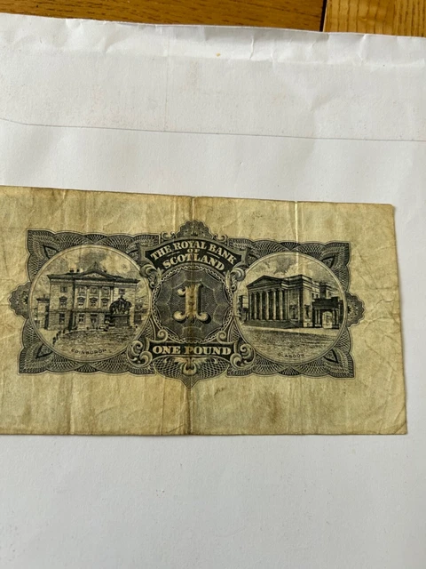 ROYAL BANK OF scotland £1 note dated 1 September 1956 £15.00 PicClick UK