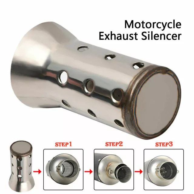 51MM Motorcycle Racing Exhaust Can Muffler Insert Baffle DB Killer Pipe Silencer