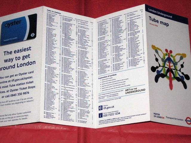 Abstract Tube Map LONDON UNDERGROUND TUBE Map January 2008 Underground Abstract - Mint ...