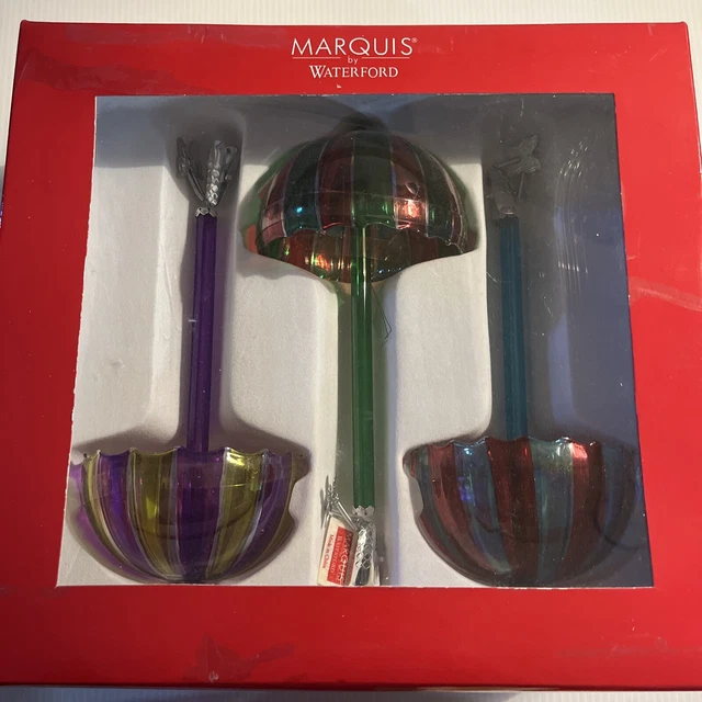 marquis by waterford umbrellas ornaments total of(3) In Box