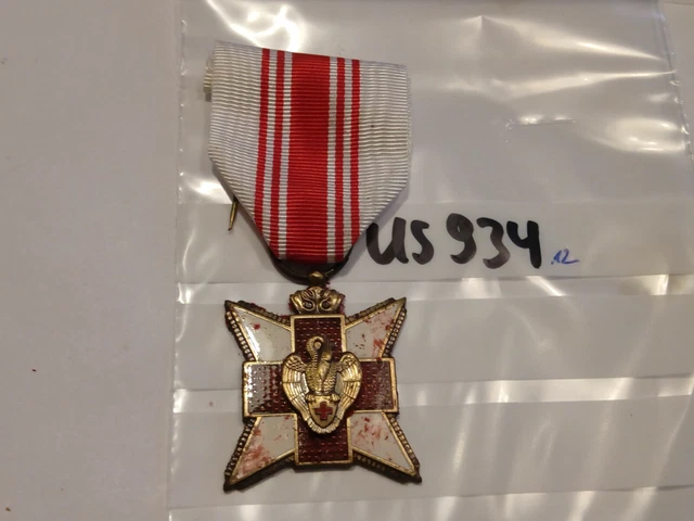 Orden Belgien Rot Kreuz Blutspender Kreuz (us934)