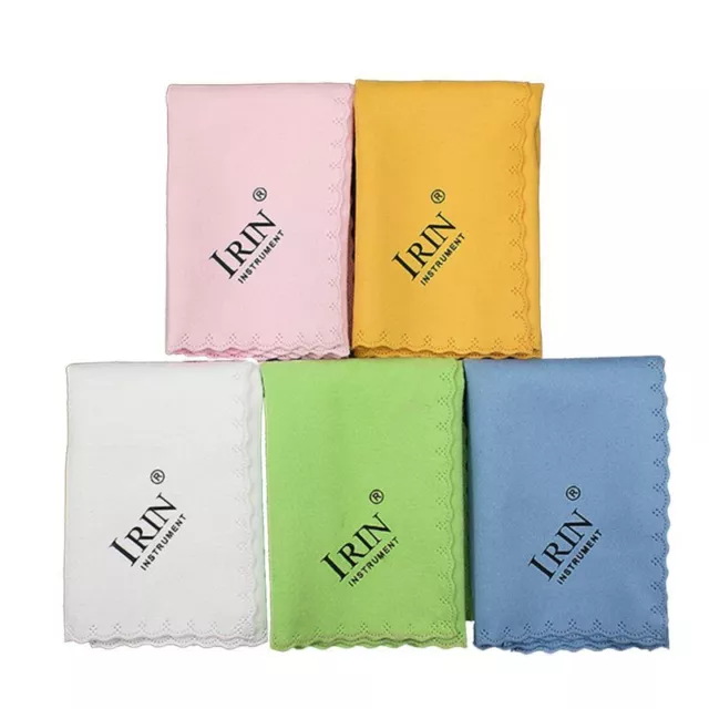 5pcs Microfiber Cleaning Polishing Cloth for Musical Instrument Guitar Violin