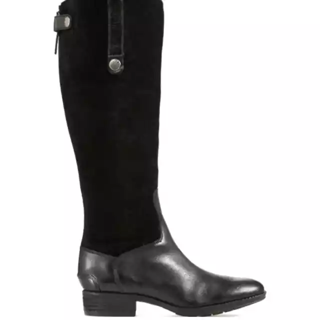 Sam Edelman Pembrooke Women's Black Suede Leather Riding Boot - Size 6.5