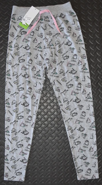 SIMONS CAT PJ BOTTOMS MEOW PRIMARK LEGGINGS Ladies UK Sizes 4 12