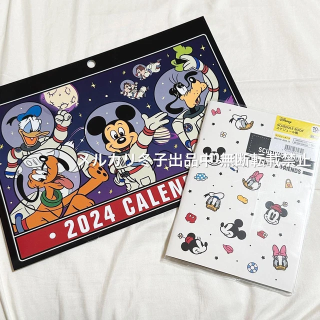 DISNEY MICKEY FRIENDS 2024 Wall Calendar Schedule Book EUR 48,62
