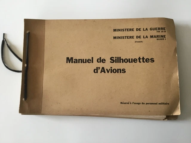gros manuel US silhouettes d'avions 1943-44 FM3030, nombreuses planches
