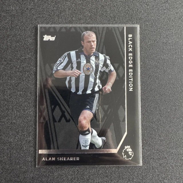 Alan Edge TOPPS PREMIER LEAGUE 2026 Alan Shearer Black Edge Edition Trading Card ...