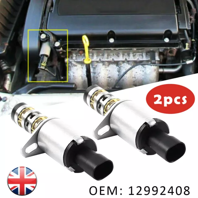 2x Camshaft Cam Position Solenoid Valve for Astra H J Insignia Vectra Vauxhall