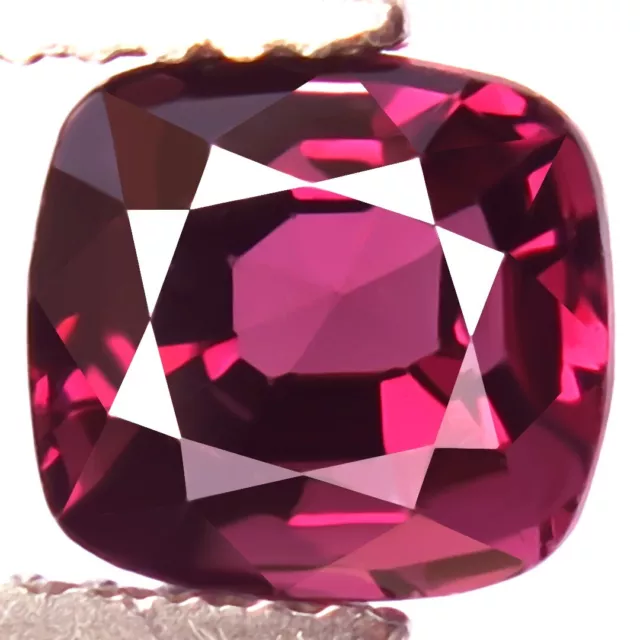 1.71ct Flawless Natural Unheated Mahenge Purple Pink Spinel Perfect Cushion Gem!