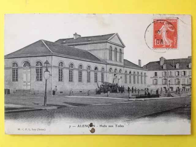 Normandie ALENÇON Orne HALLE aux TOILES Marché Garage pour automobile avec Fosse