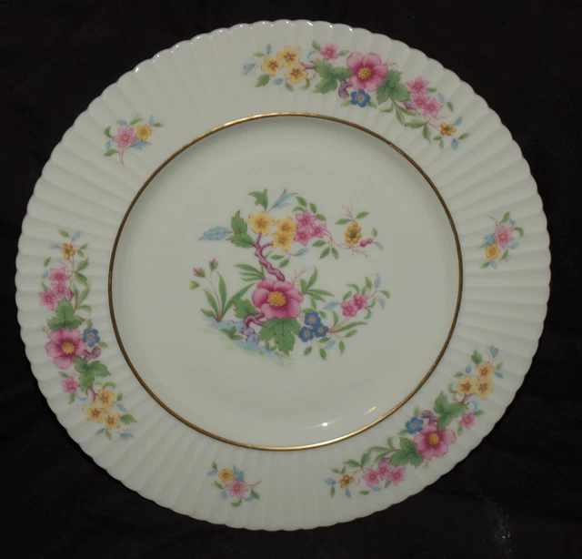 Lenox China 10-3/4" Dinner Plate(s) Sonnet Pattern T-415  Gold Backstamp  EUC
