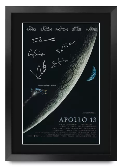 Apollo 13 Filmposter Tom Hanks, Kevin Bacon A3 Poster gerahmter Druck für Fans