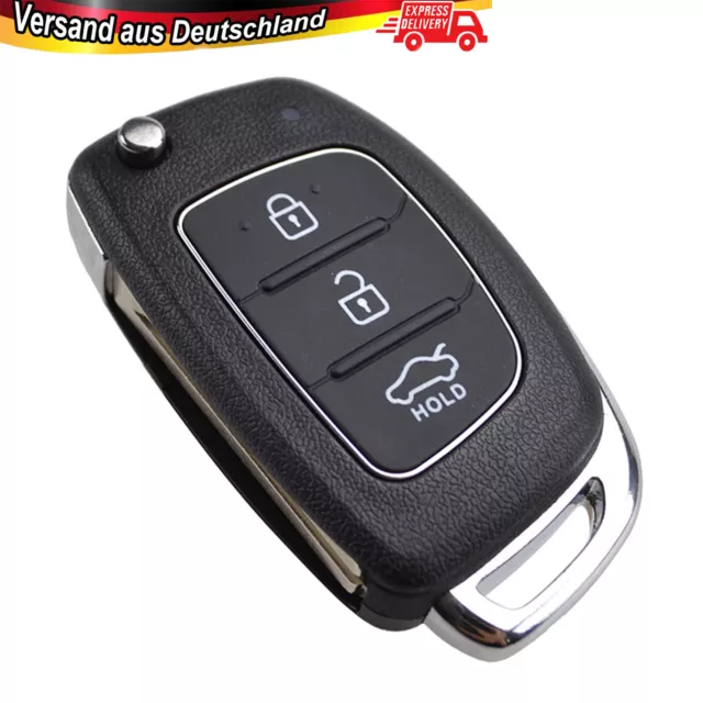 3 tasti ricambio chiave pieghevole alloggiamento per Hyundai I10 I20 I30 IX35 Creta Tucson