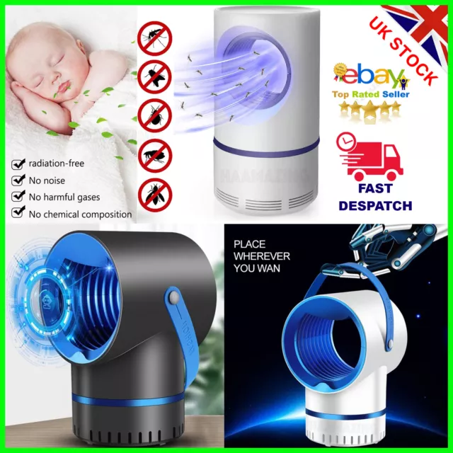 Electric UV LED Light Mosquito Killer Insect Zapper Pest Trap Fly Catcher Lamp